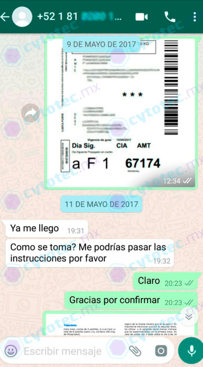 Testimonios compra Cytotec