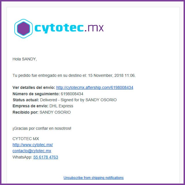 Envíos de Cytotec en México - www.cytotec.mx