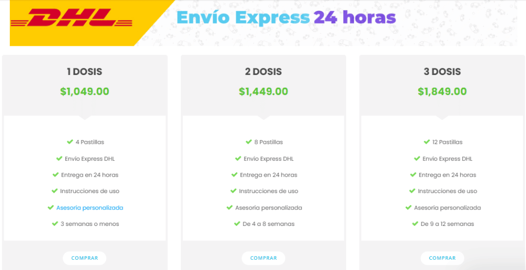 Precios dhl